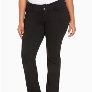 Torrid Trouser Pant Black All-Nighter Ponte, 20S
